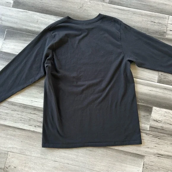 💸 5/20 Cherokee Long Sleeve Longline Black T-Shirt Oversized Tee Unisex - Picture 8 of 10